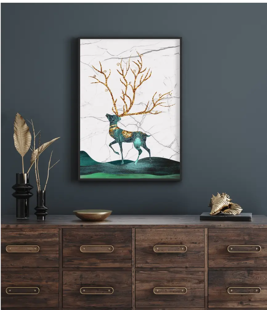 Golden-Branched Deer
