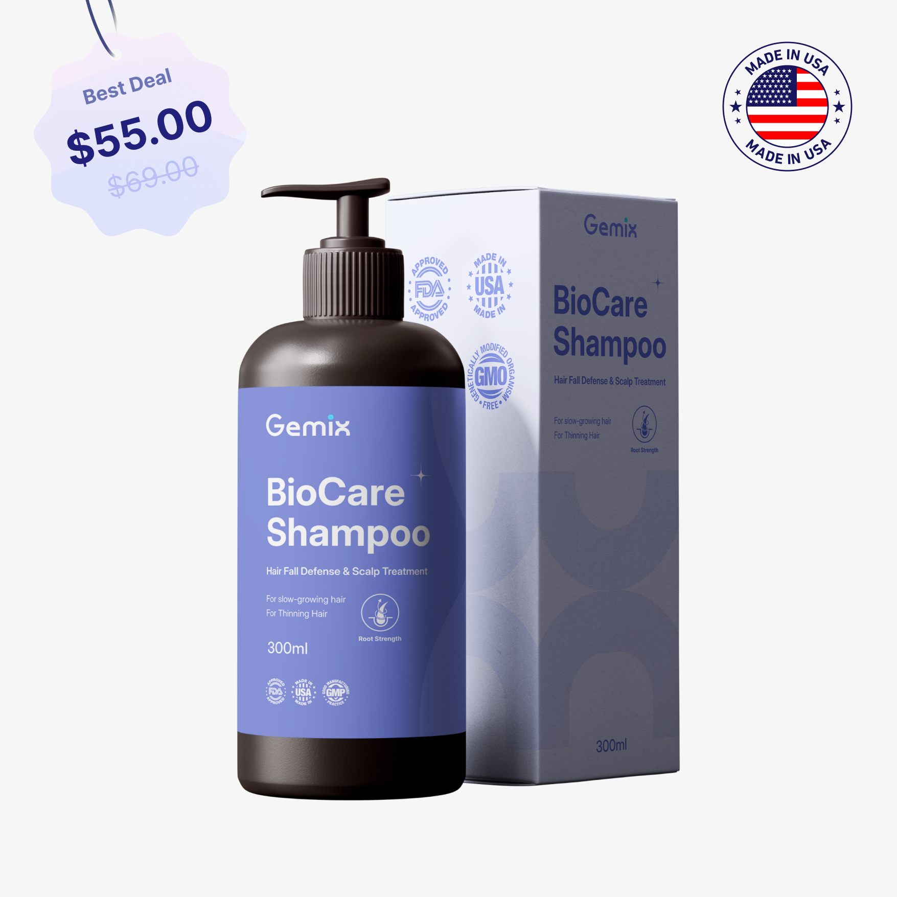 Gemix BioCare Shampoo- 300ml