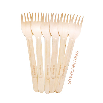 Compostable Wooden Cutlery<br>(Set of 150)
