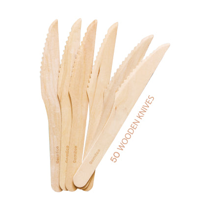 Compostable Wooden Cutlery<br>(Set of 150)