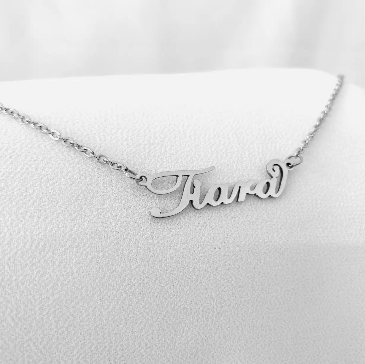 Silver Custom Letter Necklace
