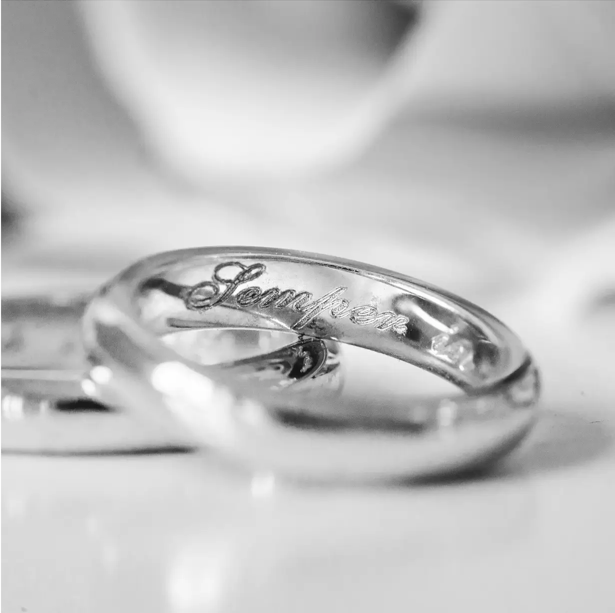 Silver Engraved Ring