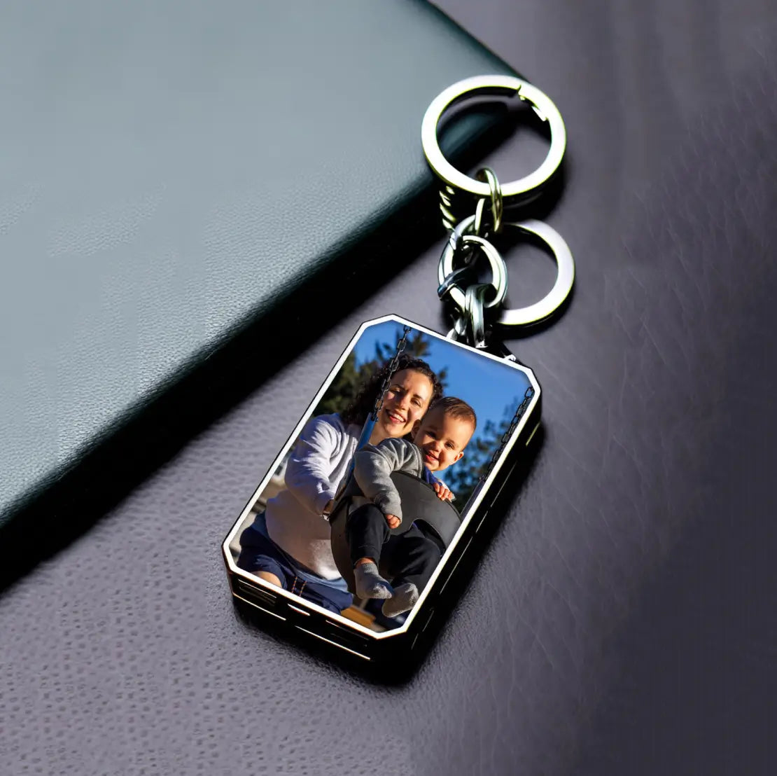 Custom Engraved Photo Film Keychain KC31