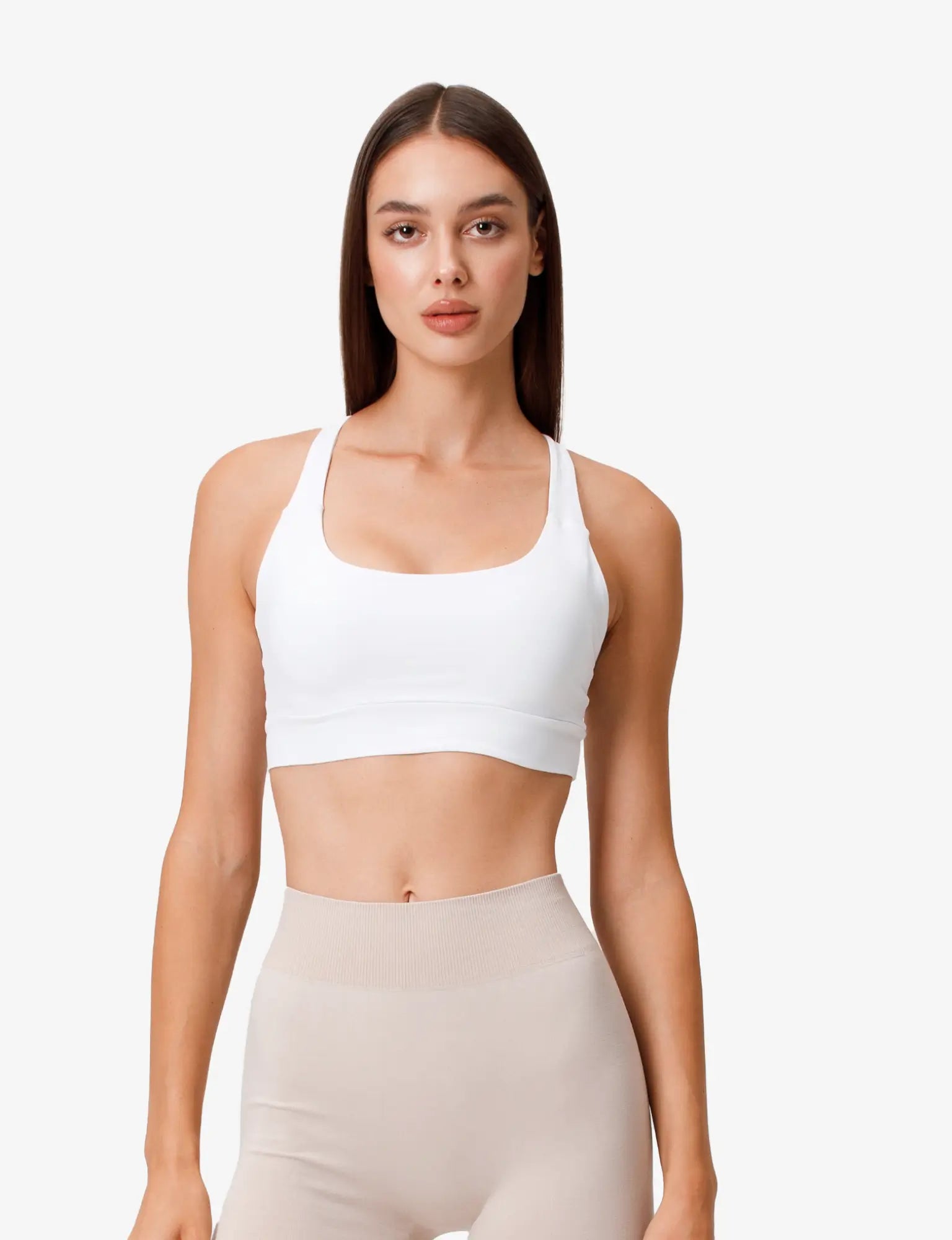 White V-Neck Tank