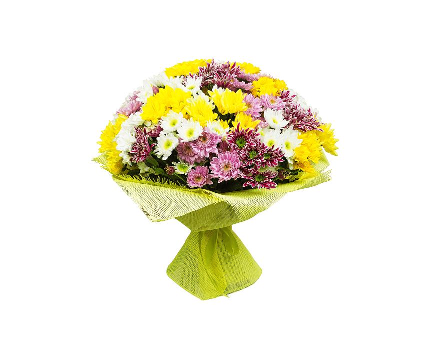 Chrysanthemums represent wishes & friendship