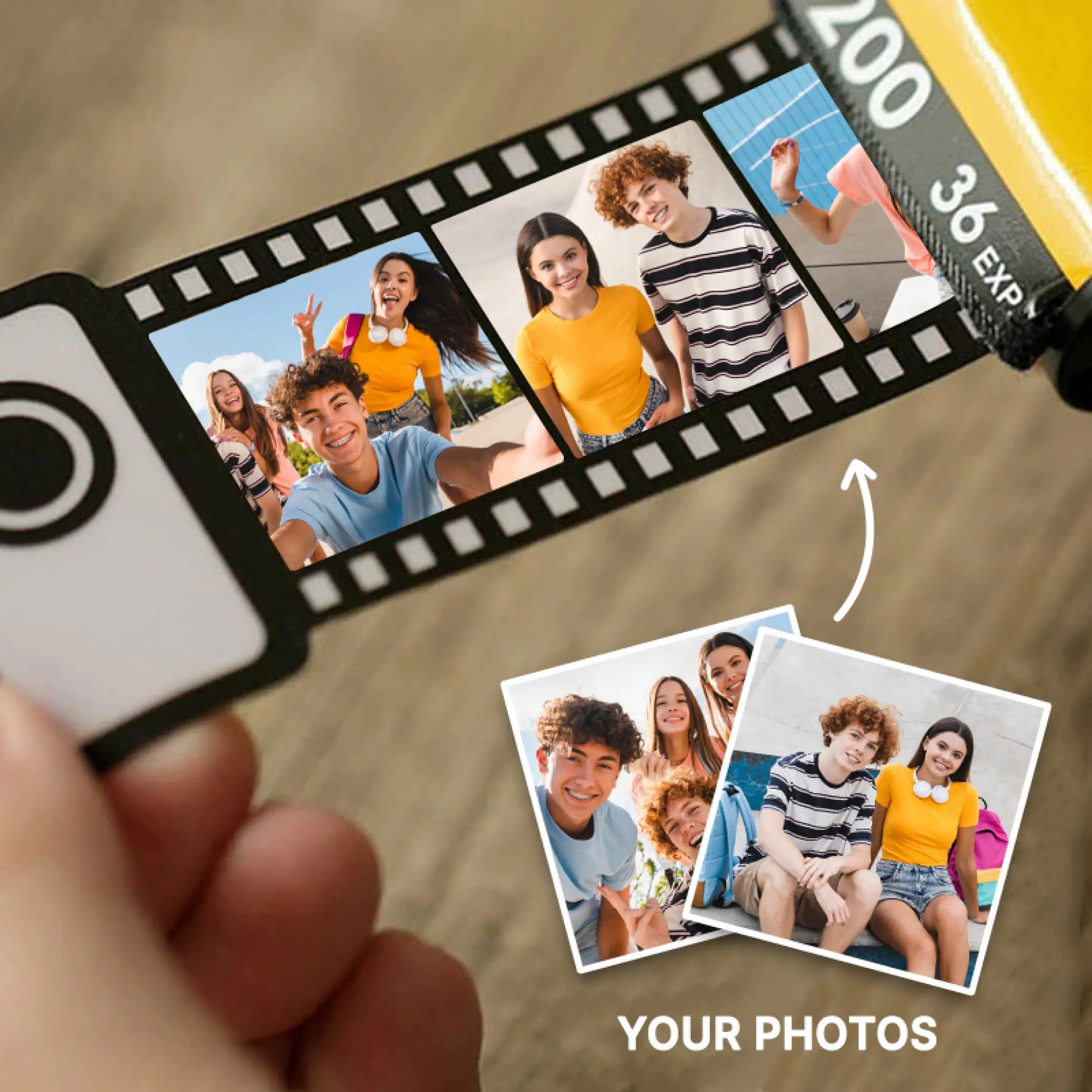 Custom Photo roll keychain