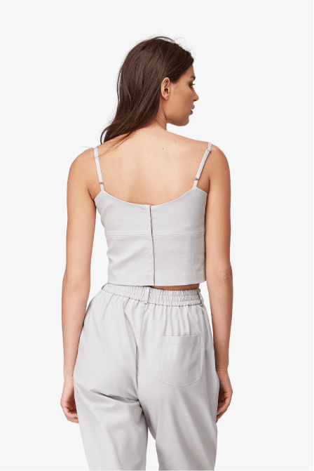 Spandex Sleeveless Crop Top