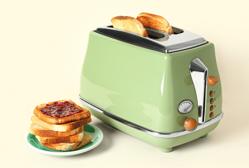 Toaster waffle cream sandwiches