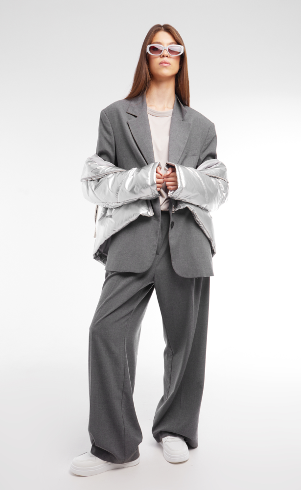 Silver Frost Puffer Jacket