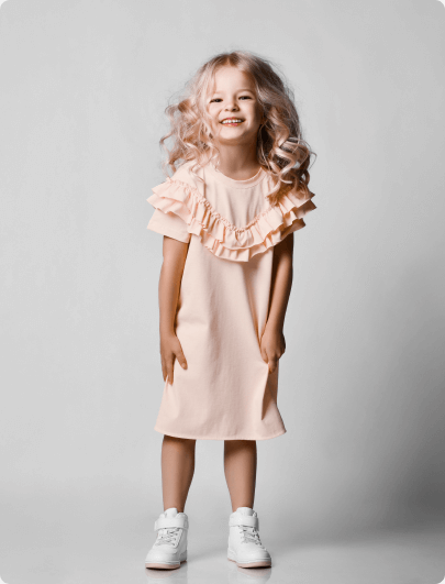 Girls 4-12 Short Dress