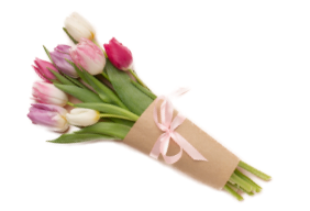 Tulip bouquet wrapping