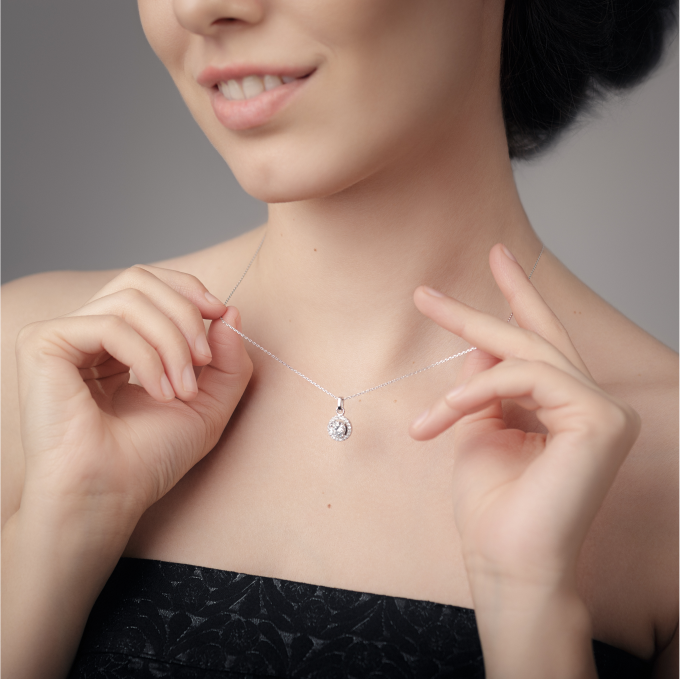 Diamonds by EcomSolid® Single Diamond Pendant