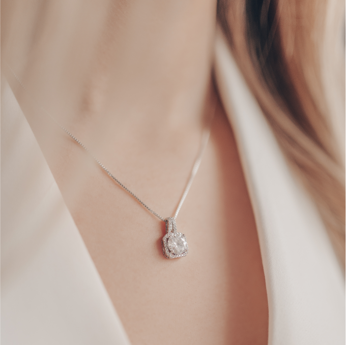 Diamonds by EcomSolid® Single Diamond Pendant