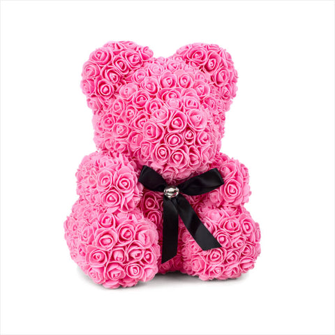 Pink Roses Teddy Bear-Love, gratitude and appreciation.