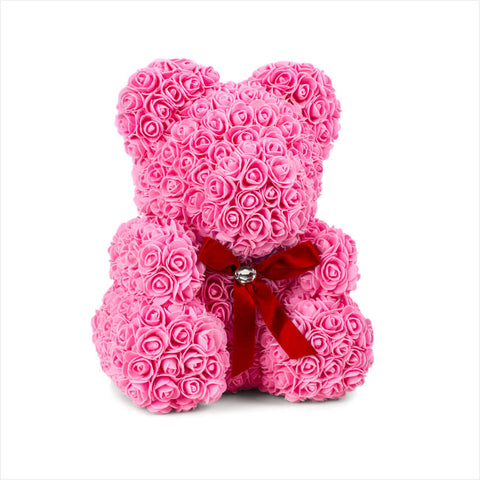 Pink Roses Teddy Bear-Love, gratitude and appreciation.
