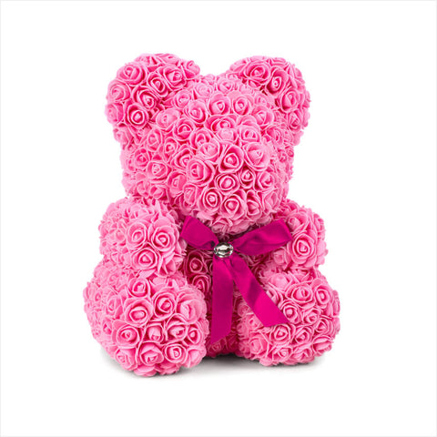 Pink Roses Teddy Bear-Love, gratitude and appreciation.