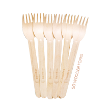 Compostable Wooden Cutlery<br>(Set of 150)