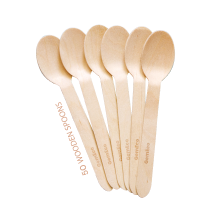Compostable Wooden Cutlery<br>(Set of 150)