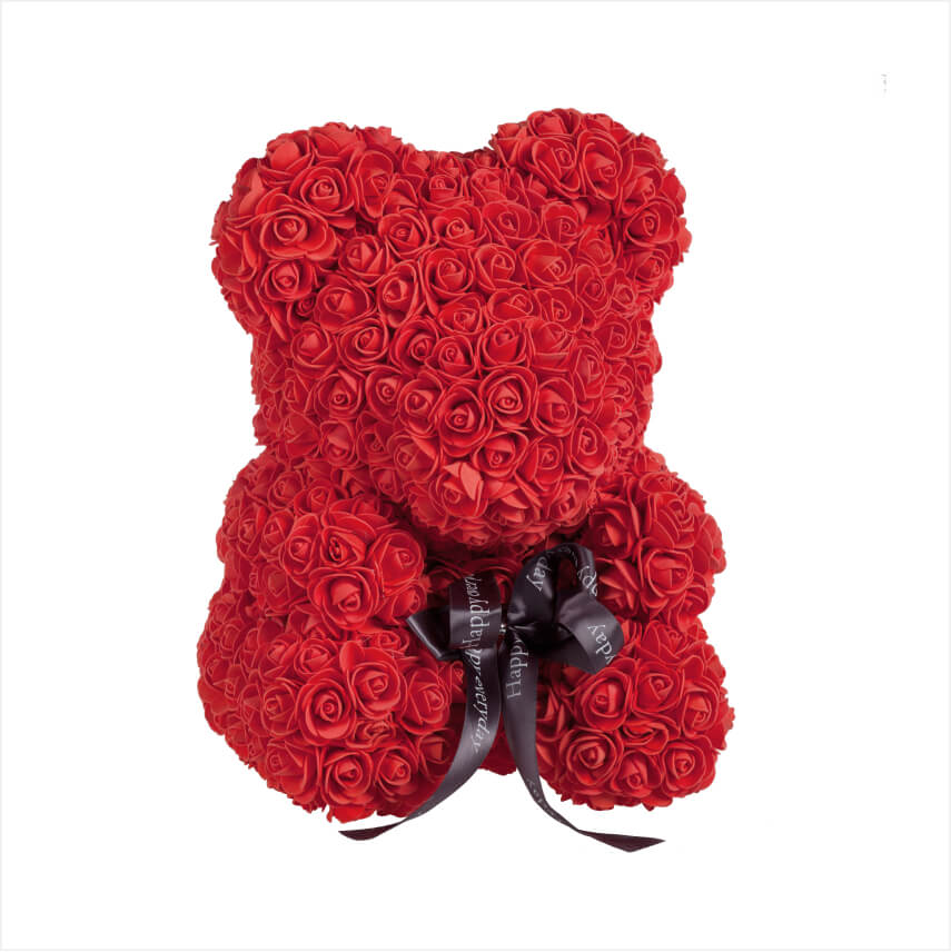 Red Roses Teddy Bear-Love and romance. Valentine's Day gift for girlfriend