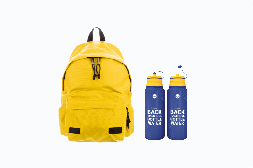 Combo Backpack + Water Bottle