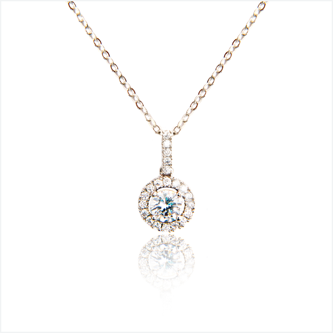 The Eye of Poseidon Gold Necklaces, 18K White Gold Tanzanite