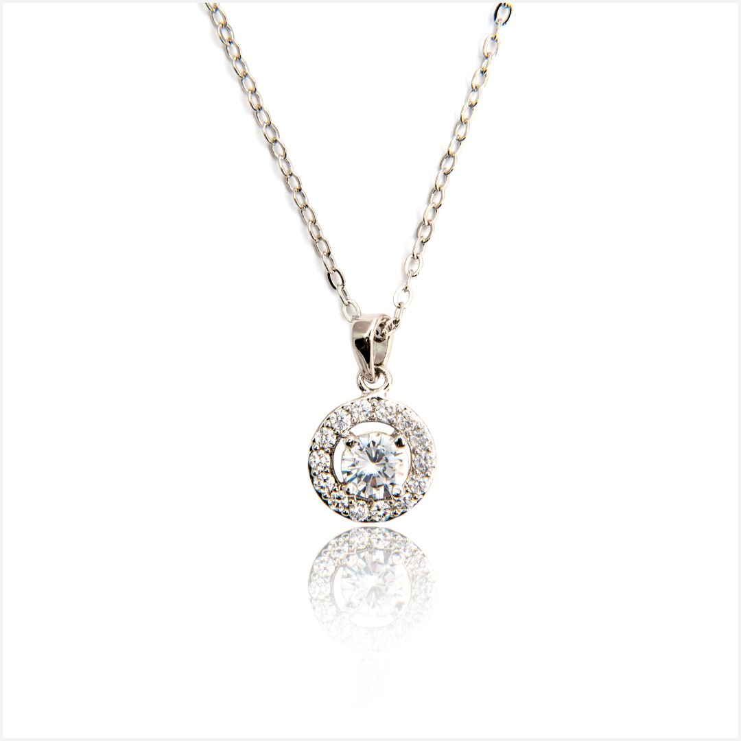 Lucifer Morning Star Single Diamond Pendant, Gold Chain