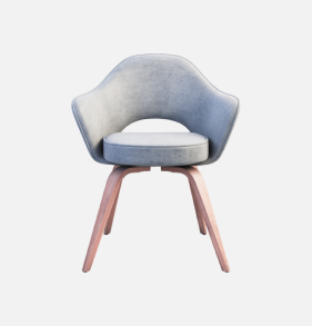 Crescent Leather Lounge Chair