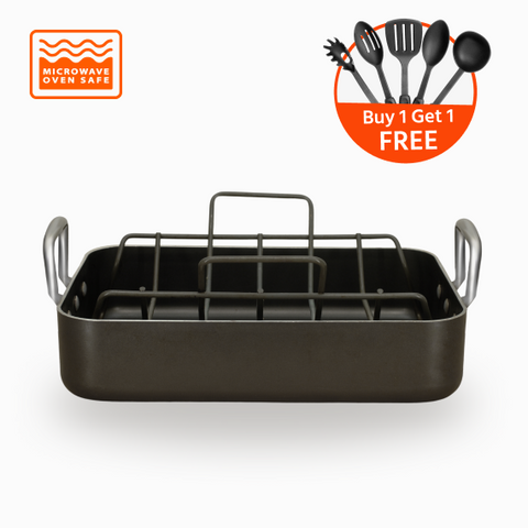 GemCook Non-Stick Roasting Pan With Rack