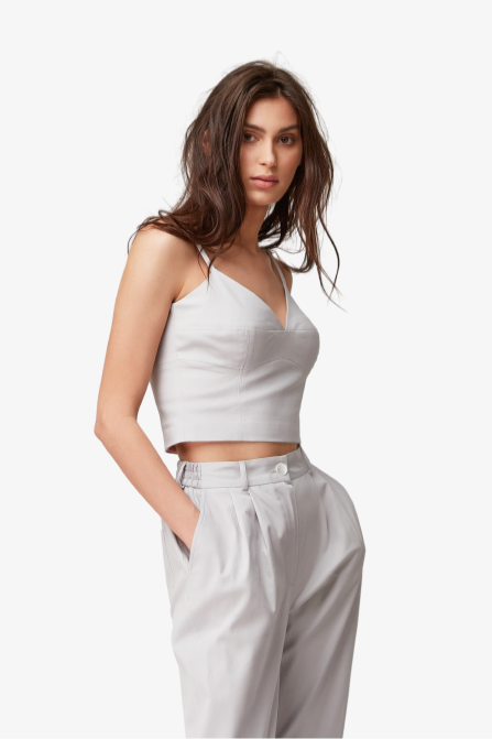 Spandex Sleeveless Crop Top