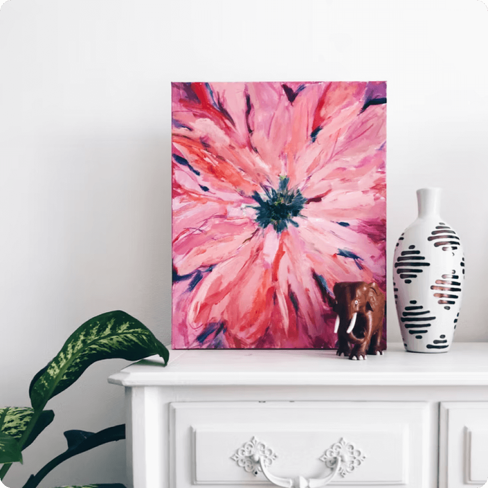 Abstract Flower Print