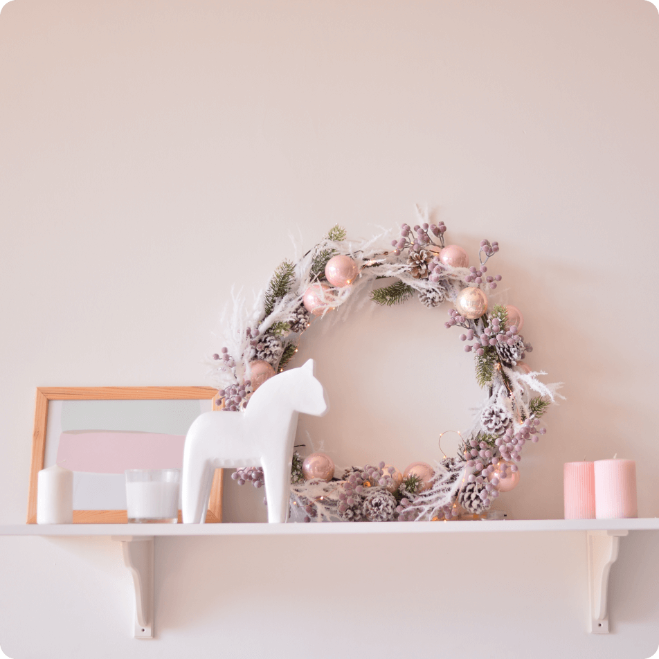 Artifical Easter Egg Wreath
