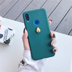 3D cute fruit silicone case on for huawei p40 p30 p20 p10 p9 p8 pro lite plus 2016 2017 candy color soft back cover funda coque