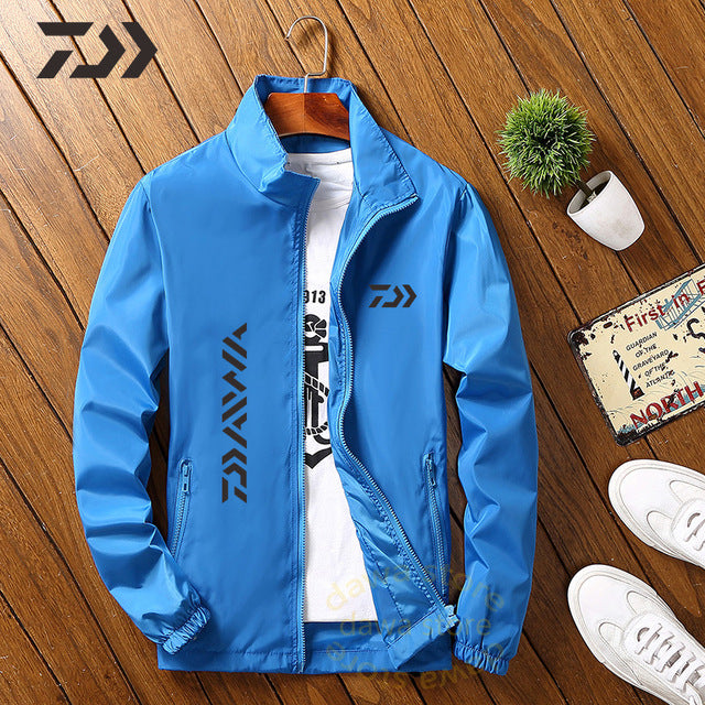 Daiwa Jacket Men Fishing Shirt Solid Thin Uv Protection Clothes Fishing Clothing Summer Breathable Quick Dry Soft Shell Outdoor