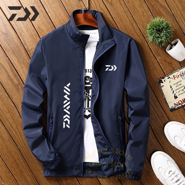 Daiwa Jacket Men Fishing Shirt Solid Thin Uv Protection Clothes Fishing Clothing Summer Breathable Quick Dry Soft Shell Outdoor